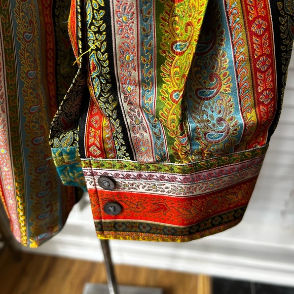 $398 ROBERT GRAHAM SILK LUXURY BUTTON DOWN PAISLEY MEN’S DESIGNER SHIRT SIZE 2XL - Picture 8 of 16